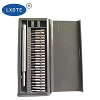 Tournevis de précision LXD 18 en 1, outil de réparation de téléphone portable, tournevis multifonctionnel en acier à commande manuelle avec étui rigide