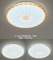 Lustre rond en acrylique, luminaire de plafond avec base en fer, lampe de plafond décorative, prix de gros, lampes de plafond pour la maison (1245-D400)