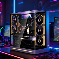 Boîtier PC Gaming Panoramique Wenjie Plus Standard Edition ATX en Métal avec Panneau Latéral Transparent – En Stock