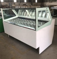 Certifié CE Gelato affichage congélateur popsicle réfrigéré crème glacée vitrine