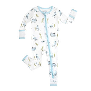 Productos al por mayor Mameluco de bambú con burbujas para bebé Mamelucos con estampado de animales para bebé Mameluco sin mangas personalizable - Product Image 5