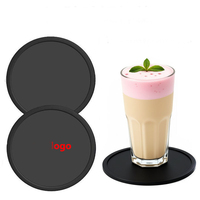 Sous-verre en silicone 10CM résistant aux hautes températures, dessous de plat domestique, tapis de bol, sous-verre en silicone personnalisé avec LOGO créatif