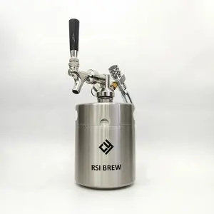 Discount Price Rain Star 2L Stainless Steel Small Beer Mini Keg With A1 Tap System