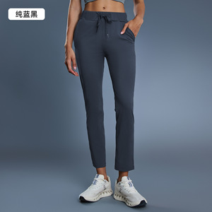 Pantalon de jogging brossé pour femme, coupe ample, amincissant, pour la gym, l'entraînement et la course à pied - Product Image 2