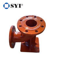 SYI usine ISO2531 EN545 BS EN598 DI coude Tee Corss raccord Ductile fer fonte brides raccords de tuyaux