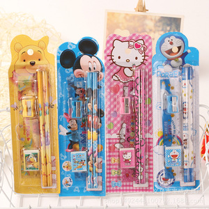 Juego de Papelería de Madera de Cinco Piezas Directo de Fábrica, Premios para Jardín de Infancia, Material Escolar, <span class=keywords><strong>Regalos</strong></span> de Valor, Lápices Estándar para <span class=keywords><strong>Primaria</strong></span> - Product Image 6