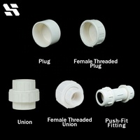 Raccord à emboîtement rapide en PVC de qualité supérieure, personnalisable, pour l'alimentation en eau, fabriqué en usine