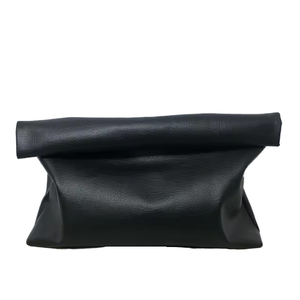 Sac à main en cuir polyuréthane souple pour dames, sac à provisions <span class=keywords><strong>rectangulaire</strong></span> noir à la mode de style - Product Image 1