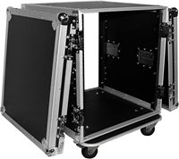 Flight case ATA Audio DJ, 12U, pour équipement PA/DJ, avec roulettes