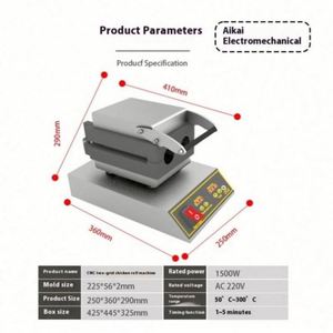 Heating Chicken Rolling Machine Two Grids Five Grids Roll Machine Commercial Chicken Wraps <b>Toaster</b> With Digital Display - Product Image 3