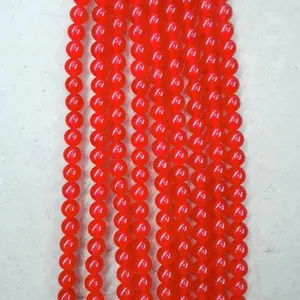 도매 저렴한 Carnelian (염료) 돌 구슬 빨간 마노 8mm 대량 느슨한 구슬
