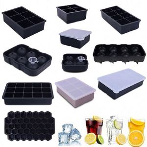 Moules à glaçons en silicone flexibles empilables de grande taille, sans BPA, de formes variées, pour glaces et bâtonnets de crème glacée, vente en gros - Product Image 4