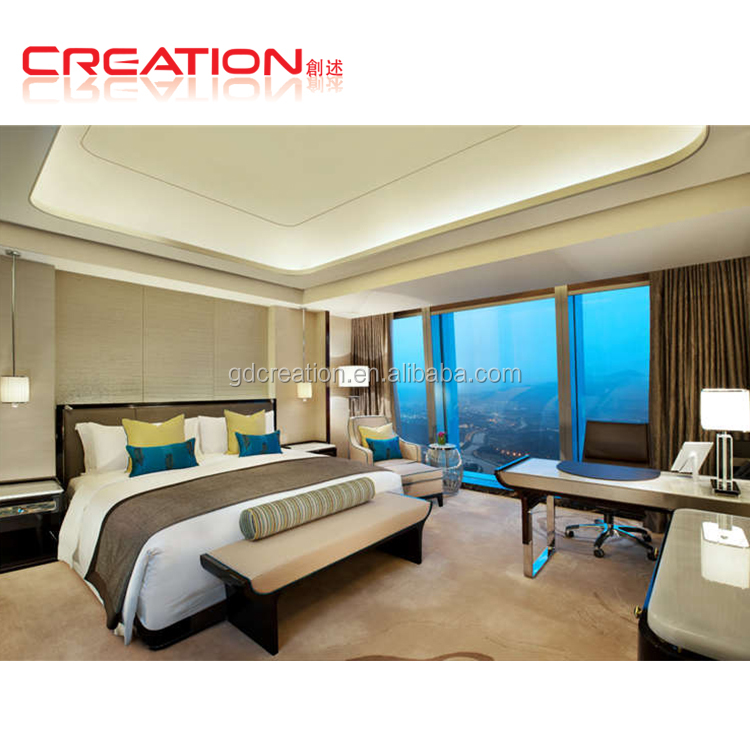 Conception adaptée aux besoins du client de chambre king-size mobilier de chambre d'hôtel moderne pour 3 4 5 étoiles