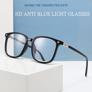 Özel Logo çiçek dekorasyonu moda dayanıklı Metal menteşe gözlük HD UV400 Anti mavi işık elmas yüz şekli erkekler kadınlar için - Product Image 5