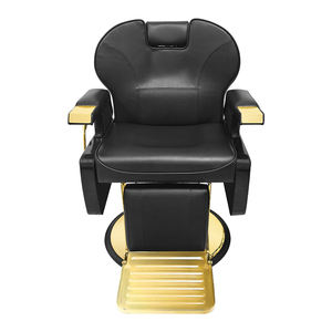 Sillón de Barbería Dorado para Hombre, Muebles y Equipos de Peluquería - Product Image 3