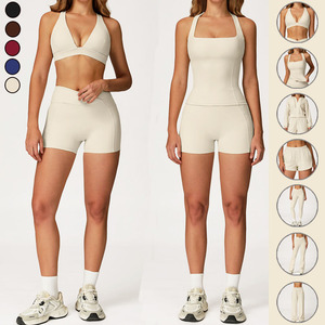 Shorts <span class=keywords><strong>de</strong></span> Yoga para <span class=keywords><strong>Mujer</strong></span> Wgosale, con Cordones, para Ejercicio al Aire Libre, Shorts Deportivos, Capa Activa, Pantalones Cortos <span class=keywords><strong>de</strong></span> Entrenamiento - Product Image 6