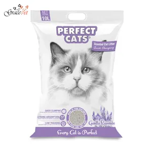 Kitty Litter Sand with Fragrance 10L OEM Easy Clean Cat Clean Bentonite Cat Litter