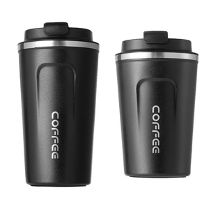 Stainless Steel Coffee Vacuum Mug 380ML Double Wall <b>Microwave</b> Safe <b>Small</b> Portable Insulated Leak-Proof BPA Free Espresso Lid - Product Image 1