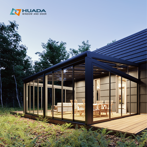 Vente directe Maison en aluminium Véranda en plein air Salle <span class=keywords><strong>de</strong></span> soleil Verre isolé antibruit <span class=keywords><strong>Toit</strong></span> <span class=keywords><strong>de</strong></span> jardin Véranda - Product Image 1