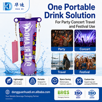 Poche souple haute barrière 5L 10L 20L avec bec verseur et poignée en film PE recyclable pour jus, eau, boissons, pour acheteurs de marques privées