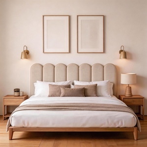 Tête de lit rembourrée en tissu chenille, compressée et enroulable, vente en gros - Product Image 4