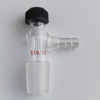 Verrerie de laboratoire Adaptateur de thermomètre réglable en verre borosilicaté avec raccord de tuyau