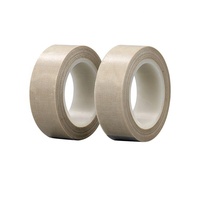 Ruban adhésif en fibre de verre revêtu de PTFE, bande adhésive de haute qualité directement à l'usine, m