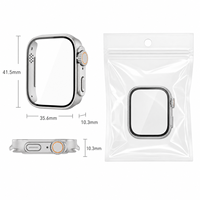 Étui de protection intégral en plastique antichoc pour montre connectée, compatible avec la charge directe et anti-traces de doigts, style ultra moderne