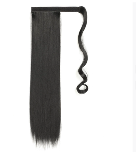 Tóc giả dài thẳng kiểu đuôi ngựa kẹp tóc, tóc giả sợi tổng hợp kiểu đuôi ngựa dành cho bé gái - Product Image 2