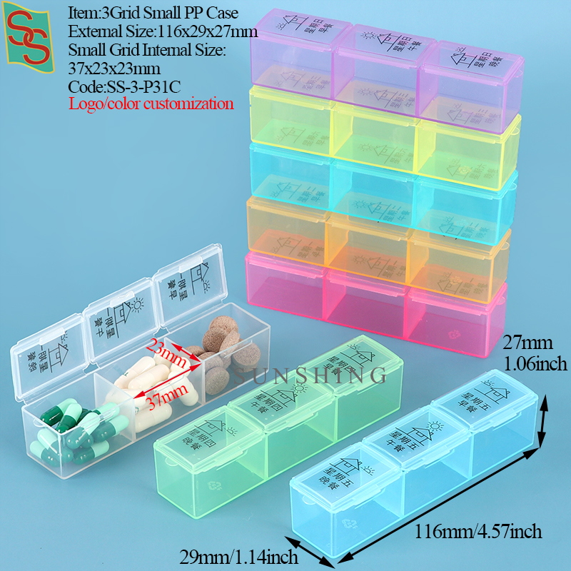 P31C Estuche Pequeño de 3 Compartimentos