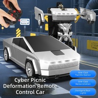 Coche de Control Remoto con Transformación de un Clic, Modelo de Coche de Carreras para Niños, Coche Deportivo, Juguete para Niños