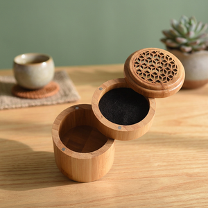 Quemador de Incienso de Madera Tallada con Soporte, Aromas de Sándalo, Lavanda y Pino, Ecológico, Duradero, Orgánico, Anti-Olores - Product Image 4