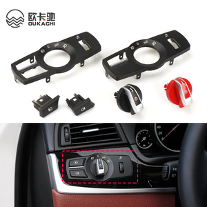F10 voiture phare avant interrupteur bouton de Rotation pour <span class=keywords><strong>BMW</strong></span> 5 7 série F18 F07 F02 phare lampe interrupteur contrôle Konb bouton couverture - Product Image 2