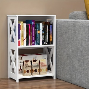 Simple White <b>Bedside</b> <b>Shelf</b> 3 Tier Storage Rack For Bedroom Living Room Organization - Product Image 2