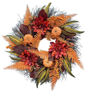 Guirnalda Artificial de Otoño con Girasoles, Hojas de <span class=keywords><strong>Arce</strong></span> y Ramas de Bayas para Decoración de Puerta Principal, Acción de Gracias, Halloween, Interiores - Product Image 5