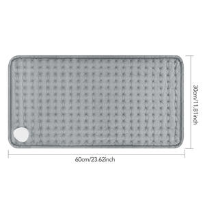 เบาะนวดคริสตัลสีเทา ซักเครื่องได้ นุ่มพิเศษ 9 ระดับความร้อน 4 ตัวตั้งเวลา บรรเทาอาการปวดเมื่อยตามร่างกาย - Product Image 5