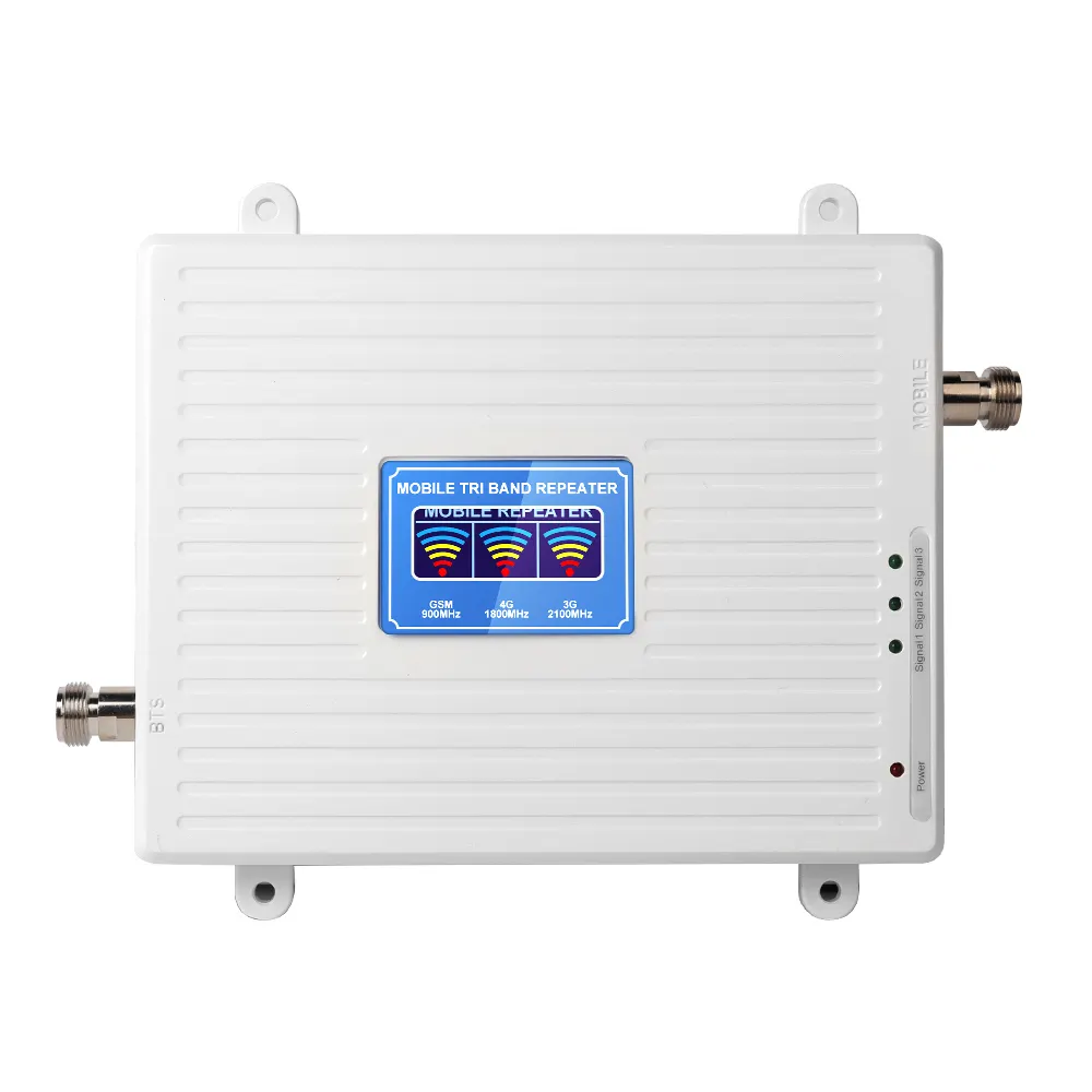 Factory Price 900/1800/2100 Mhz Tri-band 8/3/1 Mobile Phone 2g/3g/4g Signal Booster/Repeater