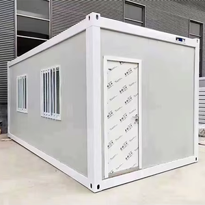 Maison conteneur préfabriquée et extensible moderne Maison Casa modulaire en bois et en acier 10 pieds 20 pieds 40 pieds Villa à plat pour hôtel - Product Image 1