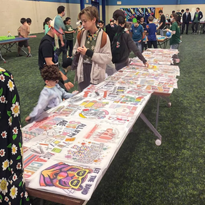 Bán buôn tùy chỉnh dtf có thể in thiết kế Báo Chí Sticker <span class=keywords><strong>Logo</strong></span> Plastisol tùy chỉnh Vinyl sắt trên truyền nhiệt in ấn trên quần áo - Product Image 1