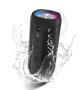 China Supplier s40 mini 10w portable sport waterproof rgb light wireless speaker with fm radio tf card