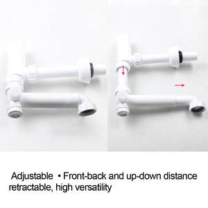 WaiiHO 026 Sistema Clásico de Drenaje Empotrado con Sifón en U de PP y Desodorizador para Tuberías - Product Image 6