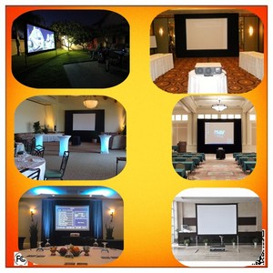 Promax <span class=keywords><strong>TSES</strong></span> 150 Zoll Vorder- und Rückprojektionsleinwand aus PVC-Gewebe für Meetings & Theater, Schnell Faltbar, 1 Jahr Garantie - Product Image 5