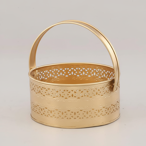 Venta al por mayor de cestas de regalo de metal de alta calidad para proveedor de fabricación de almacenamiento India - Product Image 1
