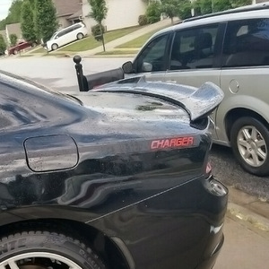 Dodge Charger <b>Rear</b> <b>Spoiler</b> ABS Primer Base Paint 2015-2020 Trunk Wing Shaped - Product Image 4