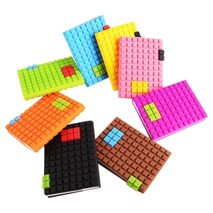 Custom A6 Creative Silicone Notebook Logo Building Block <b>Gifts</b> Student <b>Stationery</b> Notepad Reusable Waterproof - Product Image 3