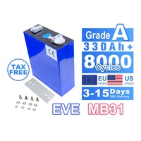عشية الأصلي MB31 V 314Ah LiFePO4 مع مصنع ملحومة 2 حفرة مسمار محول القطب شحن سريع DDP