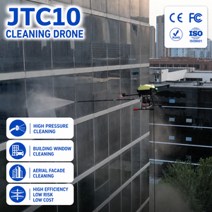 Drone de nettoyage haute pression UAV à pulvérisation ciblée pour l'entretien extérieur intelligent des fenêtres de bâtiments de grande hauteur et des propriétés commerciales - Product Image 1