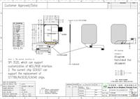 ODM-OEM Écran TFT IPS de 1,57 pouce, résolution 240*288, circuit intégré de pilote GC9307, SPI 3 lignes, luminosité 260 cd/ pour appareils de communication portables