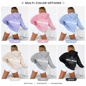 Sudadera con capucha extragrande para mujer, color morado, con estampado gráfico, 100% algodón, corte holgado, estilo casual, ropa urbana - Product Image 5