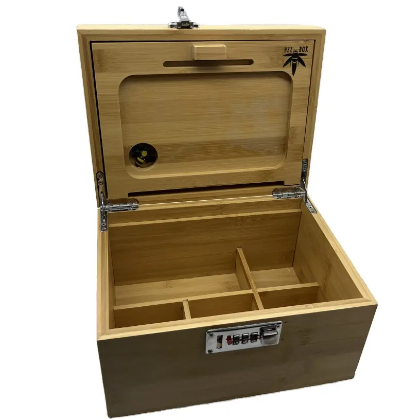 wooden factory FSC&BSCI Treasure Box,Wooden Stash Box with Lock and Key, Retro Decorative Box for Gifts Storage